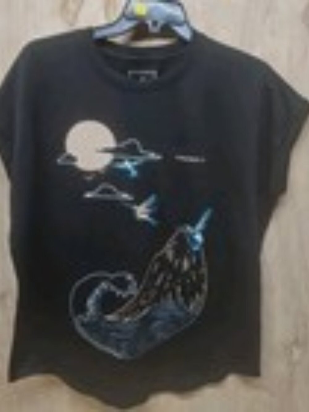 YoungLA 417 Hummingbird Muscle Tee Mens Lg Black Embroidered Oversized Sleeveles